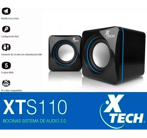 Miniparlantes Estéreo Con Alimentación Usb Y Cable De 3,5mm