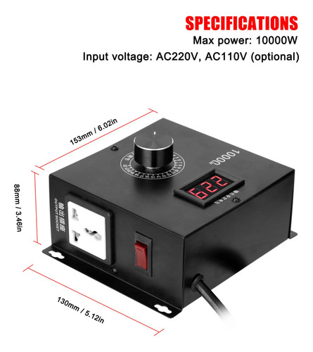 Regulador De Voltaje 10000w Regulador De Voltaje Del Control