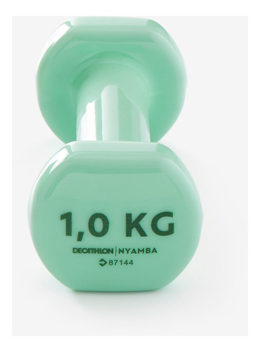 Par De Mancuernas 1 Kg Fitness Gym Pilates Verde Domyos