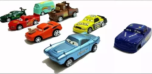 Kit com 6 carrinhos de fricção de Corrida