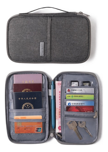 Capa Para Porta-passaporte Sl060 Compact - Cinza