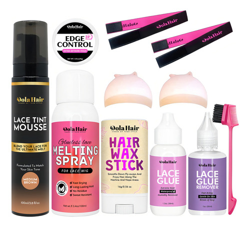 Dolahair Pegamento De Encaje Para Pelucas Frontales, Kit De