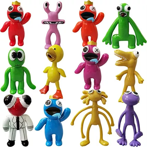 12 Peças De Bonecos De Ação Rainbow Friends Monster Model 1