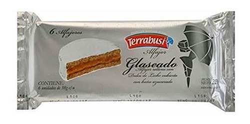 Alfajores Terrabusi (blanco Glaseado Relleno Con Dulce De Le