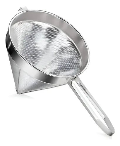 Colador Chino Acero Inoxidable 30cm Malla Fina Concassé
