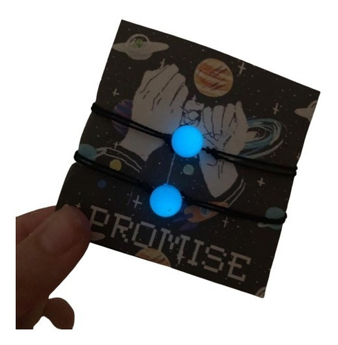 Conjunto De Pulseiras Promise - Brilha No Escuro