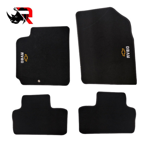 Imagen 2 de 6 de Tapete Automotriz Compatible Con Chevrolet Aveo Amarillo M2