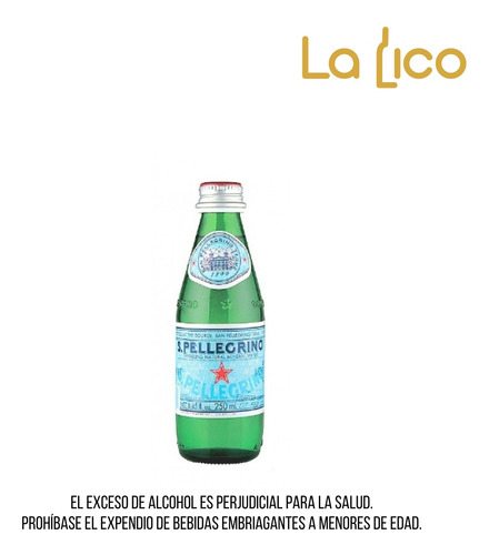 Agua San Pellegrino 250ml - mL a $442