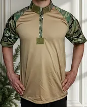 Comprar Remera Manga Corta Bajo Chaleco Táctico Multicam 