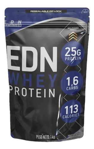Imagen 1 de 3 de Whey Protein 1 Kg. Proteína Concentrada Edn