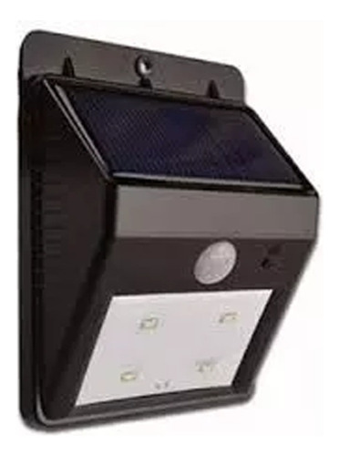 Pack De 2 Foco Pared 4 Led Solar Sensor De Movimiento  X2