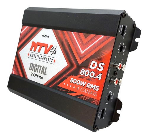 Potência Módulo Som Carro Ds800.4 Digital 800w Rms 4 Canais