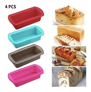 pasteles para panes pan QPY Molinillo de silicona rectangular para pan molde de silicona antiadherente 