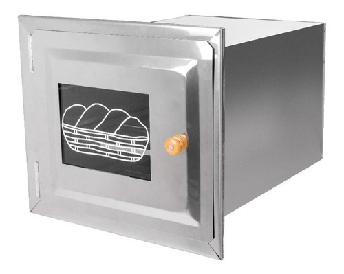 Forno De Chapa Inox E Frente Tampa Vidro 50x35x30cm