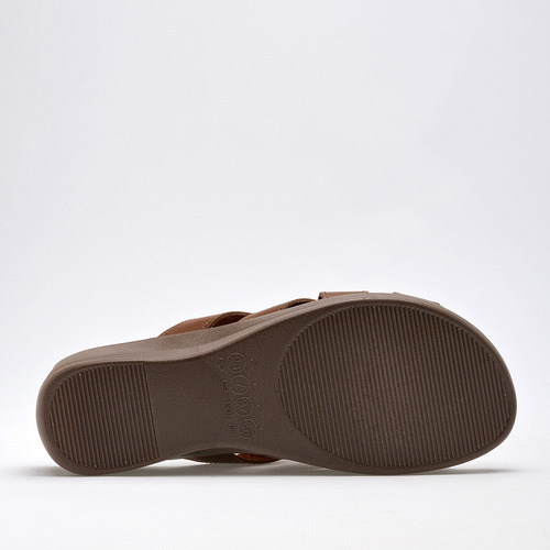 Sandalia Plataforma De Mujer Via Moda Camel 125-907
