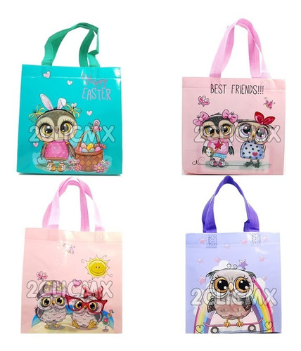 15 Bolsas Dulceros  Fiesta Buho Buhos Regalo Infantil Bolo