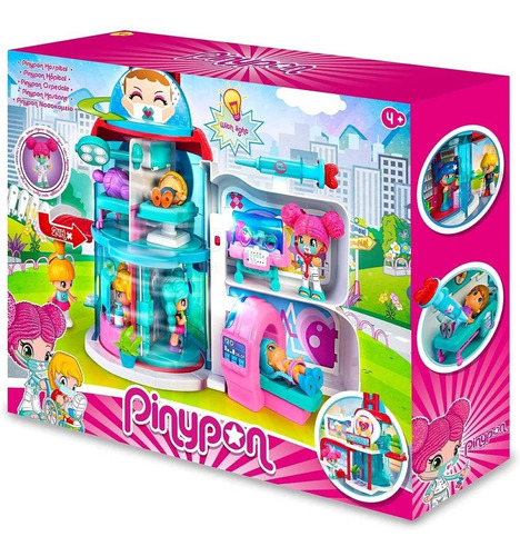 Play Set Pinypon Hospital Emergencia Rotatorio Con Luz Orig.