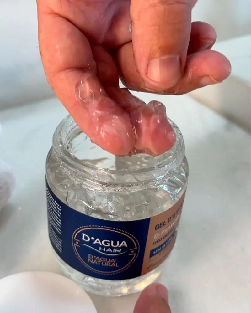 D'Agua Natural Gel Fixador de Penteados para Cabelos 200g Uso Diário — miniatura 3