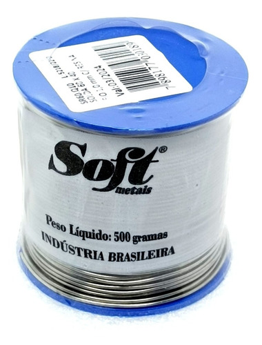 Solda Estanho Fio 1mm * Azul * 60/40