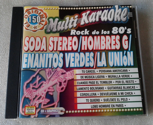 Multi Karaoke Rock De Los 80 S Soda Stereo Hombres G Enanito