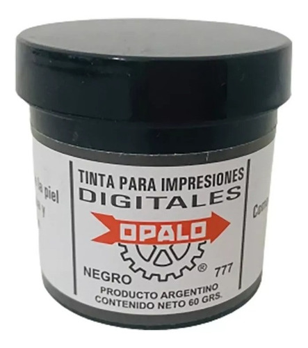 Tinta Fichaje X 60cc Dactilar Huellas Digitales Opalo 777 