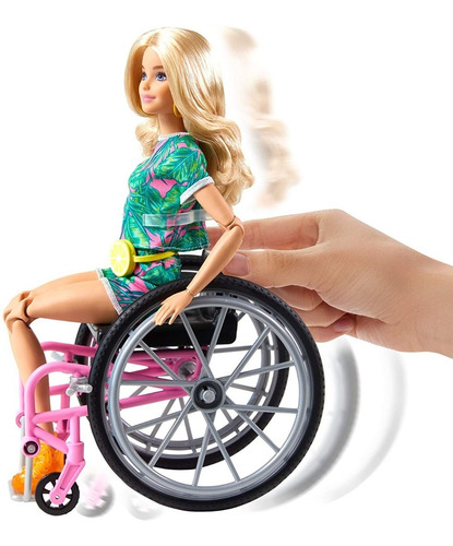 Imagen 1 de 5 de Barbie Fashionista 165 Silla De Ruedas Mattel Bestoys