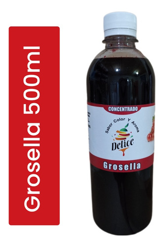 500ml Saborizante Grosella Color Sabor Y Aroma 