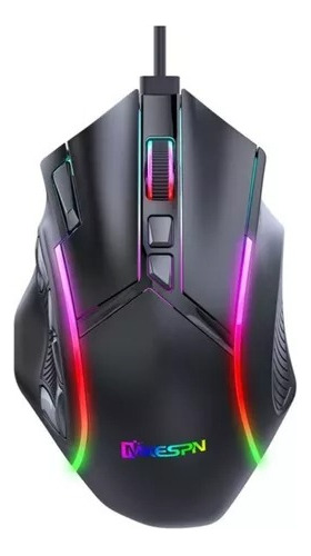 Mouse Game 12 Teclas Reprogramaveis X15 Rgb 12800dpi Cor Preto