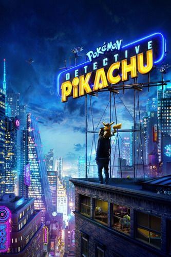 Poster Lona Vinilica - Pokémon Detective Pikachu
