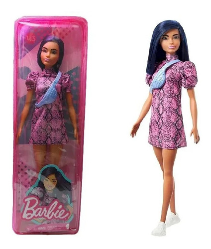 Boneca Barbie Fashionista Doll Look Modelo 143 Mattel Fbr37