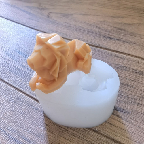 Molde De Silicona Con Forma De León Hecho A Mano Para Fondan