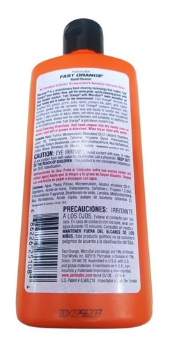 Desengrasante Y Limpiador Para Manos Naranja Fast Orange