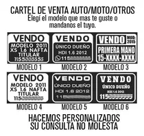 Comprar Cartel Vendo Auto X3 Unidades 