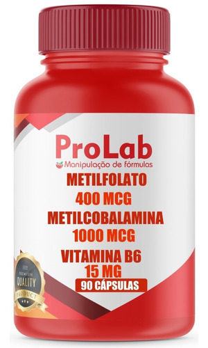 Metilcobalamina 1.000 Mcg + Metilfolato 400 Mcg + B6 15 Mg