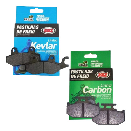 Kit Pastilha Freio Fazer 250 Kevlar 165k 152c Carbono