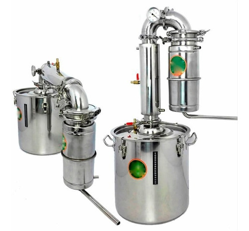 Destilador Metalico De Alcohol  Con Capacidad De 45 Litros