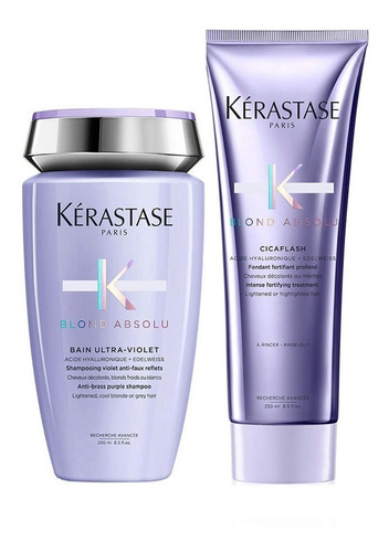 Kit Blond Absolu Shampoo Ultra Violet + Cicaflash Kérastase