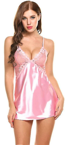 Pijama Sexy Babydoll Lenceria De Encaje Camisolas Mujer Ropa