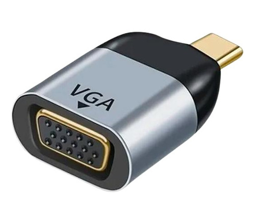 Adaptador De Video Vga Para Type-c Monitor Projetor 2da Tela