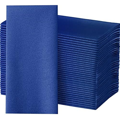 Blue Dinner Napkins 100 Pcs Disposable Dinne Napkins, S...