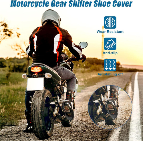 2 Protectores De Zapatos De Motocicleta, Funda De Palan...