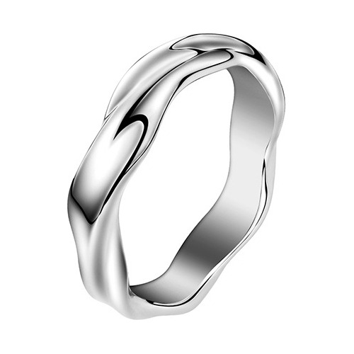 Anillo De Dedo Índice Ondulado Retro For Hombre
