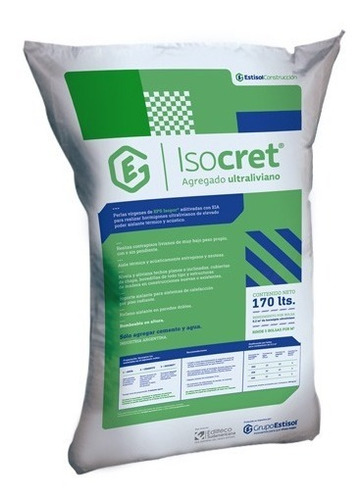 Isocret Contrapisos Ultralivianos Perlas Telgopor X 170 Lt