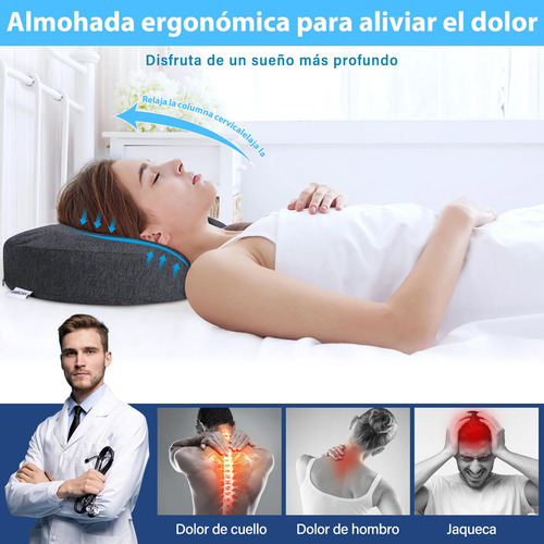 Travesseiro Ortopédico Ergonômico De Espuma De Memória