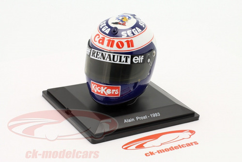 Casco Miniatura Alain Prost Renault F1 1993