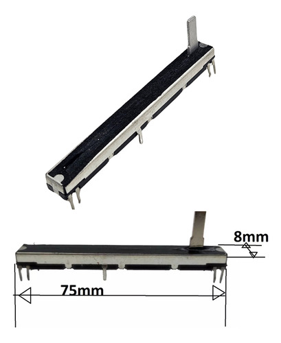 Potenciometro Deslizable Fader Estereo Tipo Panasonic 2pzs