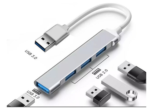 Hub Usb 4 Puertos 3.0 Pc Y  Notebook