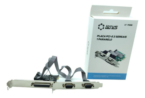 Placa Pci-e 2 Portas Seriais Db9 1 Pararelo Ieee1284 Lt-p230