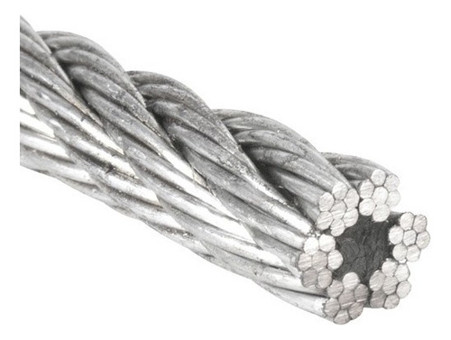 30m Cabo De Aço 1/8 6x7 Alma Aço Inox 3,2mm Resistente Água