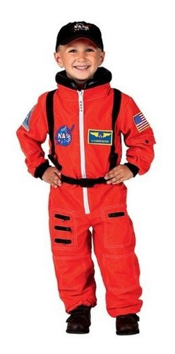 Traje De Astronauta Aeromax Jr. Con Gorra Bordada Y Parches